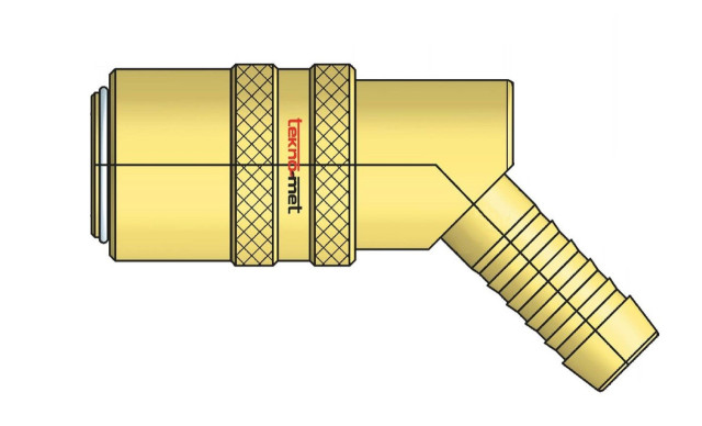 Rychlospojka s trnem pro hadici, 45°